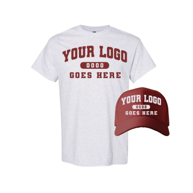 Combo GJK004 Burgundy / Ash Grey Tee